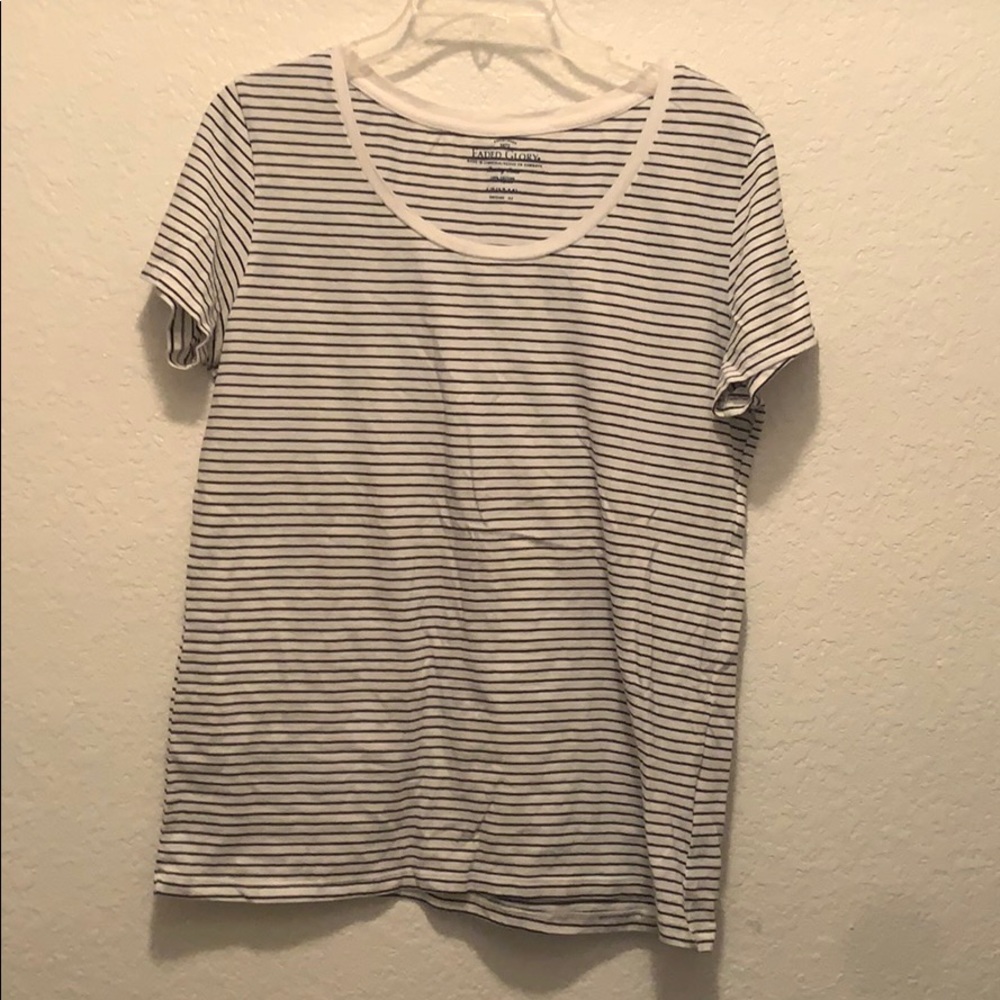 Black and white striped shirt